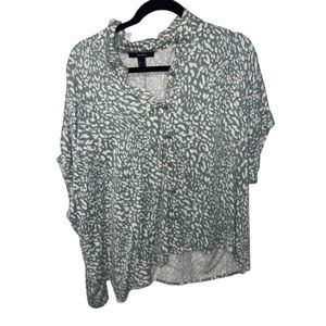 Forever 21 button up oversized shirt